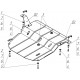 Защита картера, КПП и радиатора Мотодор сталь 2 мм для Ford Transit 2006-2014