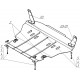 Защита картера и КПП Мотодор сталь 2 мм для Ford Fiesta 2008-2017