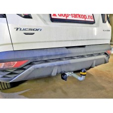 Фаркоп Motodor тип шара A, с порошковым покрытием для Hyundai Tucson 2021-2023