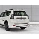 Защита заднего бампера 63 мм на Back Onyx для Toyota LC Prado 150 2020-2023