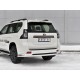 Защита задняя двойные уголки 63-42 мм на Back Onyx для Toyota LC Prado 150 2020-2023