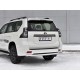 Защита заднего бампера 63 мм укороченная на Back Onyx для Toyota LC Prado 150 2020-2023
