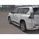 Пороги труба 42 мм на Back Onyx для Toyota LC Prado 150 2020-2023