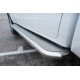 Пороги с площадкой алюминиевый лист 63 мм для Toyota Hilux 2020-2023