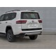 Защита задняя уголки 63 мм чёрная для Toyota Land Cruiser 300 GR Sport 2021