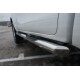 Пороги с площадкой алюминиевый лист 76 мм, вариант 1 для Toyota Hilux 2020-2023