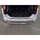 Накладка на задний бампер зеркальная для Mitsubishi Pajero Sport 2021-2023