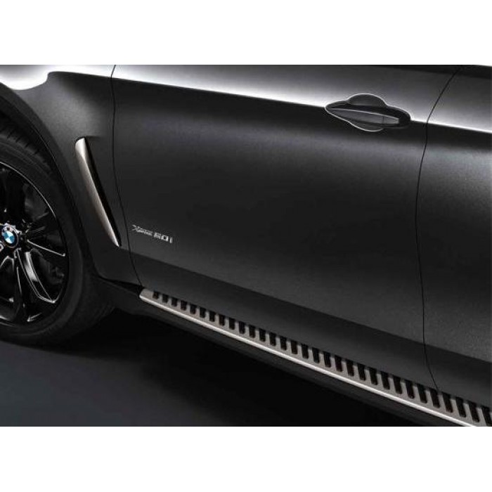 Пороги алюминиевые ОЕМ для BMW X6 2014-2019 артикул oem-1018