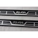 Пороги алюминиевые ОЕМ (большая эмблема) для Ford Kuga 2013-2019 артикул oem-1028