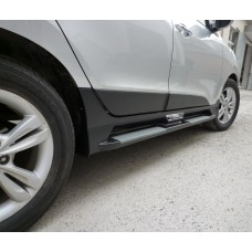 Пороги алюминиевые ОЕМ classic для Hyundai ix35 2010-2015