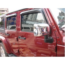 Накладка на зеркала, хром для Jeep Wrangler 2010-2018