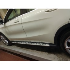 Пороги алюминиевые ОЕМ для Mercedes GLA X156 2014-20232