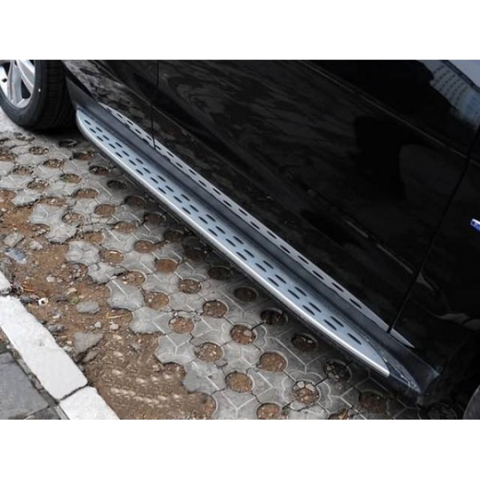 Пороги алюминиевые ОЕМ для Mercedes ML W166 2011-2018 артикул oem-1147