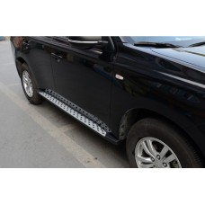 Пороги алюминиевые ОЕМ BMW-стиль для Mitsubishi Outlander 2012-2023