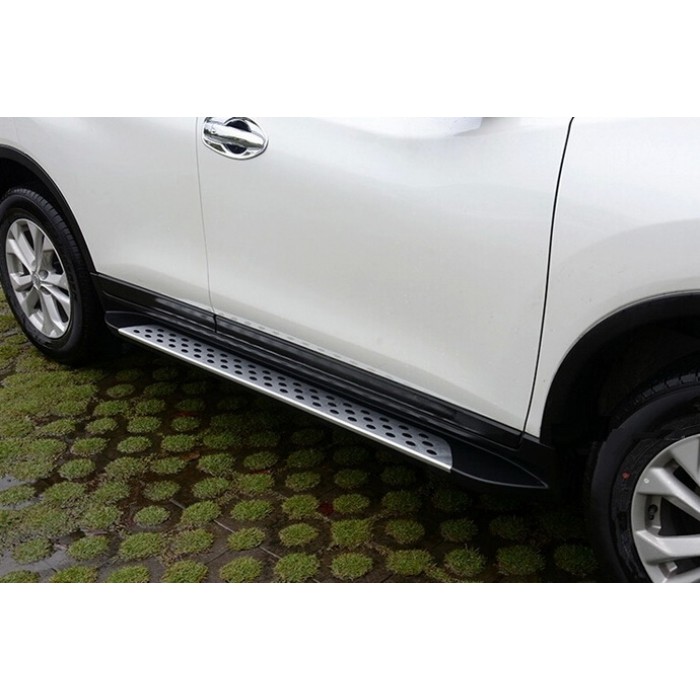 Пороги алюминиевые ОЕМ для Nissan X-Trail 2015-2022 артикул oem-1179