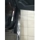 Пороги алюминиевые ОЕМ чёрные для Volvo XC90 2015-2019 артикул oem-1219