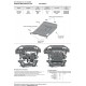 Защита картера и КПП Автоброня, сталь 2 мм для Chevrolet Aveo/Ravon Nexia R3 2008-2020