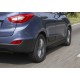 Пороги алюминиевые Rival Black для Hyundai ix35/Kia Sportage 2010-2015