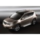 Пороги алюминиевые Rival Silver New для Nissan Murano 2008-2016