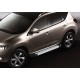 Пороги алюминиевые Rival Silver New для Nissan Murano 2008-2016