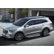 Пороги алюминиевые Rival Silver New для Hyundai Grand Santa Fe 2014-2018