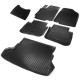 Комплект ковриков салона и багажника Rival полиуретан 6 штук на седан для Kia Rio 2011-2017