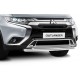 Защита передняя двойная 57-42 мм Rival для Mitsubishi Outlander 2015-2018