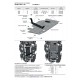 Защита КПП и РК Автоброня, сталь 2 мм для BMW X3 2010-2017