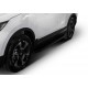 Пороги алюминиевые Rival Black для Honda CR-V 2017-2021