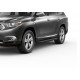 Пороги алюминиевые Rival Black для Toyota Highlander 2007-2014