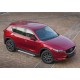 Пороги алюминиевые Rival Silver New для Mazda CX-5 2017-2021