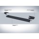 Пороги алюминиевые Rival Black New для Lifan X70 2018-2020