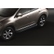 Пороги алюминиевые Rival Black New для Nissan Murano 2008-2016