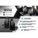 Чехлы Rival экокожа черные Ромб на спинку 40/60 на Ambiente и Active для Skoda Octavia A7 2013-2020