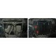 Защита картера и КПП Автоброня для 3,5 сталь 2 мм для Toyota Alphard 2008-2021