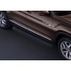 Пороги алюминиевые Rival Black для Volkswagen Teramont 2018-2021