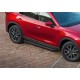 Пороги алюминиевые Rival Black New для Mazda CX-5 2017-2021