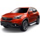 Пороги алюминиевые Rival Silver для Chery Tiggo 7, Tiggo 8 2016-2024