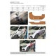 Пороги алюминиевые Rival Silver для Chery Tiggo 7, Tiggo 8 2016-2024