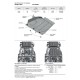 Комплект защиты Автоброня: радиатор, картер, КПП, РК для 2.0Т, сталь 2 мм для Haval H9 2015-2021