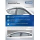 Дефлекторы окон Rival Premium оргстекло 4 штуки на хетчбек 5 дверей для Kia Rio 2011-2017