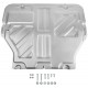 Защита картера и КПП Rival алюминий 4 мм для Volkswagen Caravelle/Multivan/Transporter T5/6 2003-2021