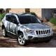 Пороги алюминиевые Rival Black для Jeep Compass 2013-2021
