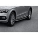 Пороги алюминиевые Rival Premium для Audi Q5 2008-2016