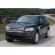 Пороги алюминиевые Rival Black для Land Rover Freelander 2 2006-2014
