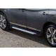 Пороги алюминиевые Rival BMW-Style для Nissan Pathfinder 2014-2020