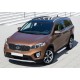 Пороги алюминиевые Rival Silver New для Kia Sorento Prime 2015-2020