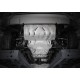 Защита радиатора, картера, КПП и РК Rival  алюминий 4 мм с крепежом для Fiat Fullback/Mitsubishi L200/Pajero Sport 2015-2023