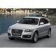 Пороги алюминиевые Rival Black для Audi Q5 2008-2016