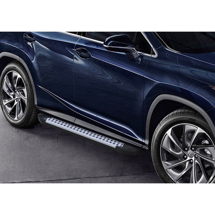 Пороги алюминиевые Rival BMW-Style для Lexus RX 2015-2021